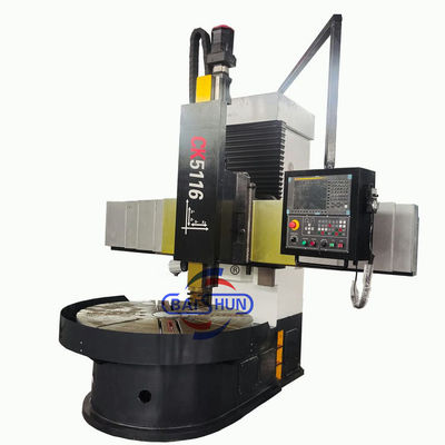 Высокоточный шпиндель Вертикальный тип CNC токарный станк VTL Металлический Cnc Турнинг Машина