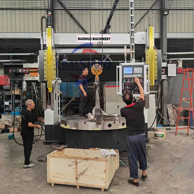 Двойная колонна тяжелая вертикальная цепная CNC колеса цепная машина Fanuc / Siemens система управления