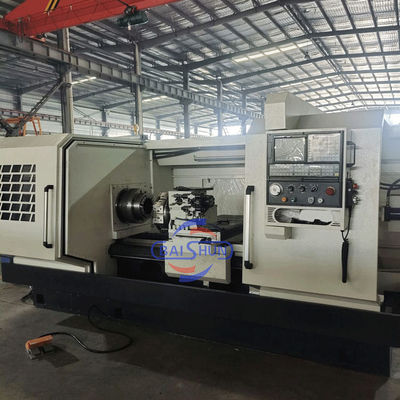 Большой диаметр QK1325 Двойной Чак 2 оси CNC Плоская кровать трубы резьба токарный стан